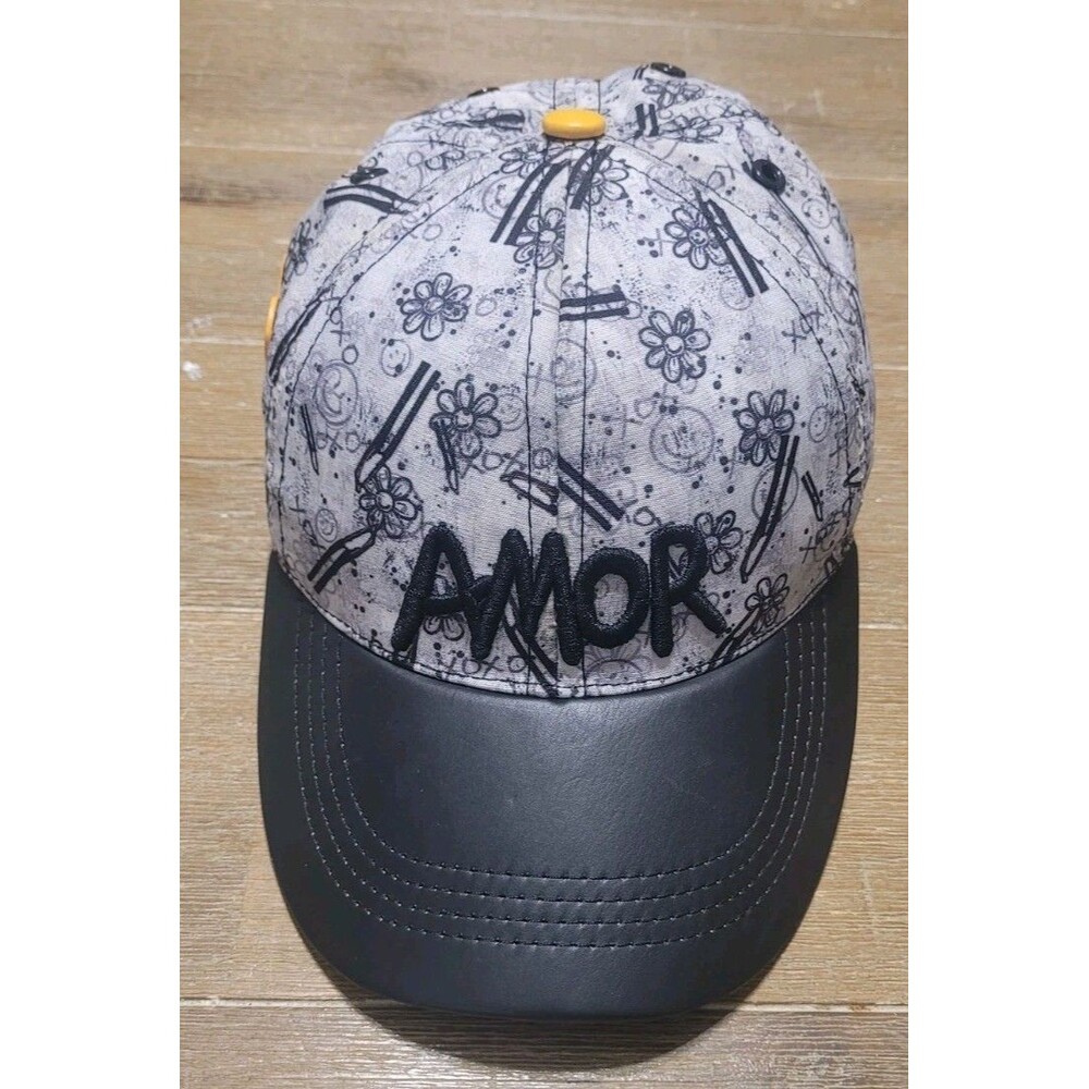 Mario Hernandez Amor Hat Black White Yellow Leather Band Colombia Authentic